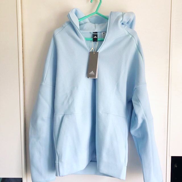 sky blue adidas hoodie