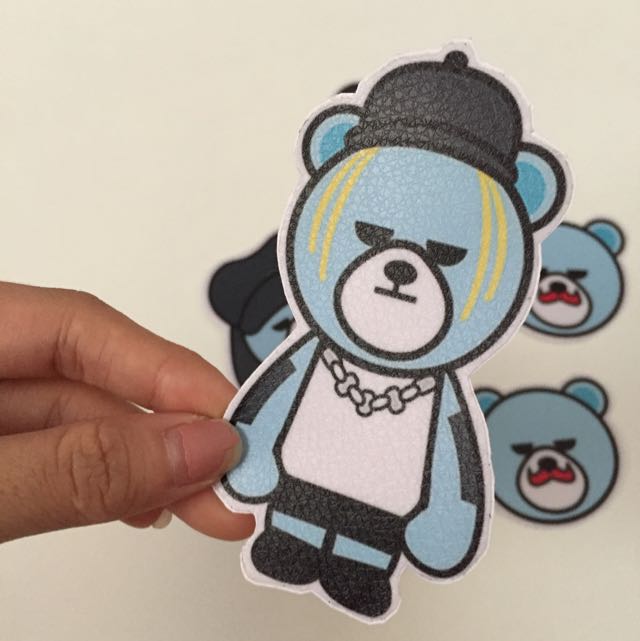 Big Bang Bear Water Resistance Sticker, Hobbies & Toys, Collectibles