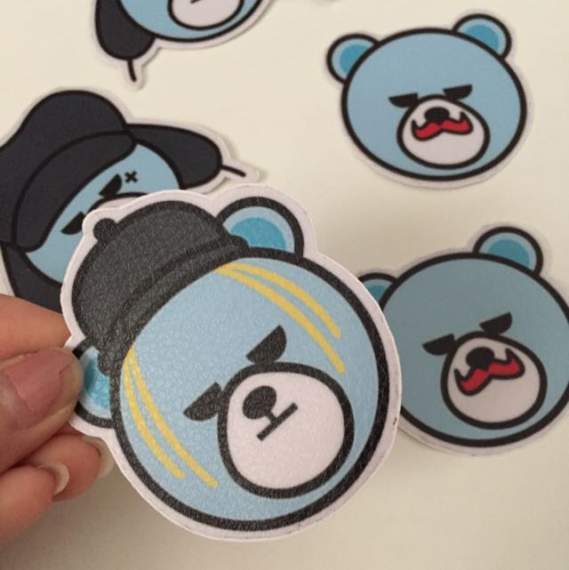 Big Bang Bear Water Resistance Sticker, Hobbies & Toys, Collectibles