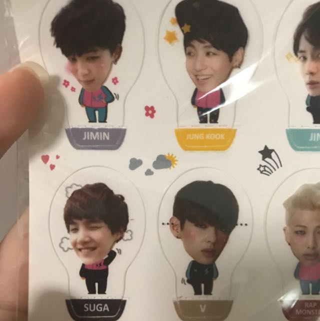 BTS STANDING STICKER (Category: Other Merchandise) located in Singapore. Submitted by clxryy (Listing ID 85647466, Image 2). Description: .