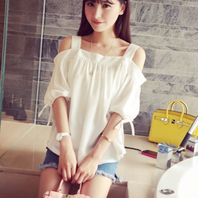 cold off shoulder top