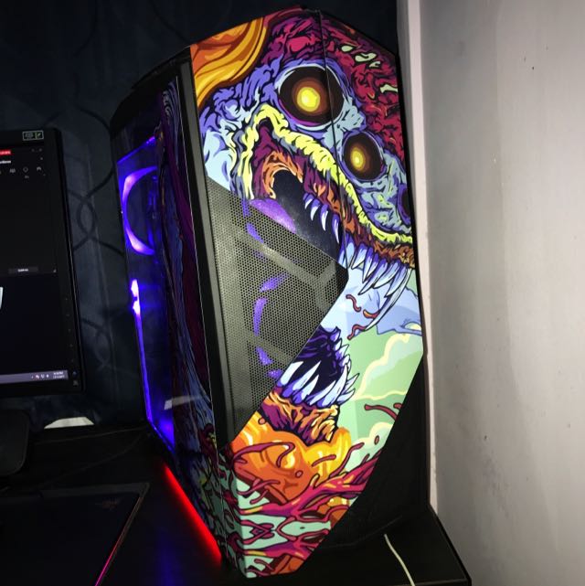 Is that ROG anime girl a sticker or a whole PC case or smth else? I spent  an hour trying to find it and got nothing other than DDR4 and wallpapers.  Please