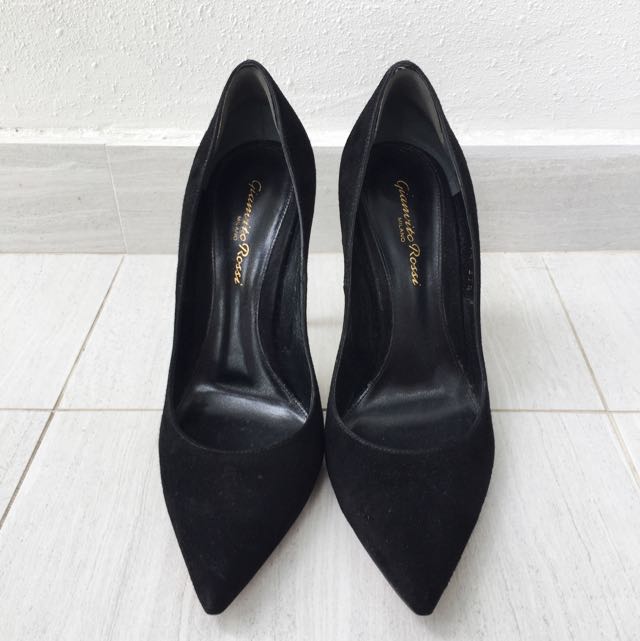 Gianvito Rossi Black Suede Heels Women s Fashion Footwear Heels
