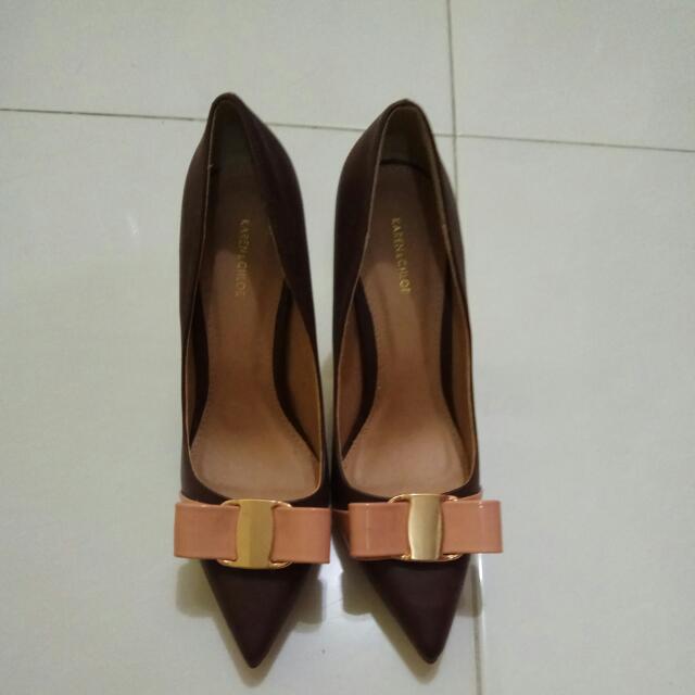 ladies bronze heels