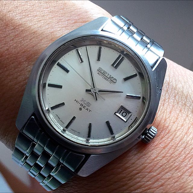 King Seiko 5625-7000 Vintage Hi-Beat With Date, Luxury, Watches on Carousell