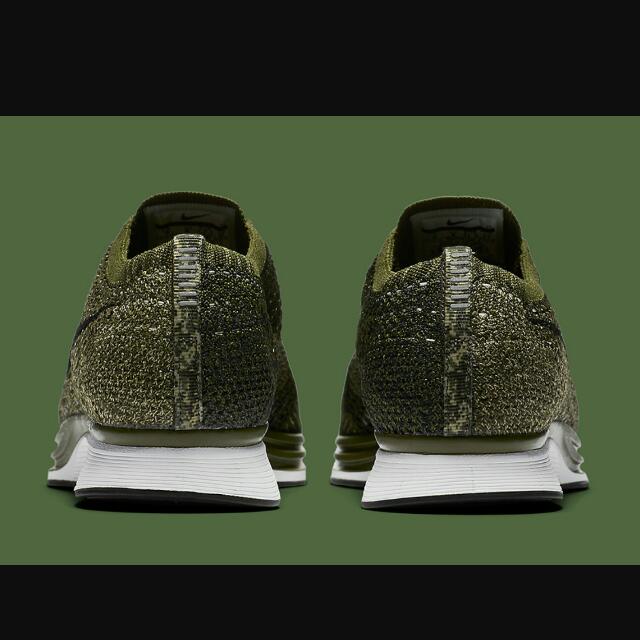 Nike flyknit racer rough green Women s Fashion Footwear Sneakers on Carousell
