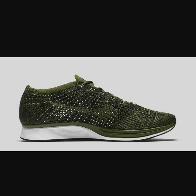 Nike flyknit racer rough green uk clearance