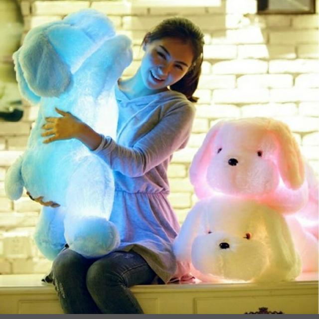 Preorder 50cm Creative Toy Cute Inductive Dog Nightlight Plush Toy