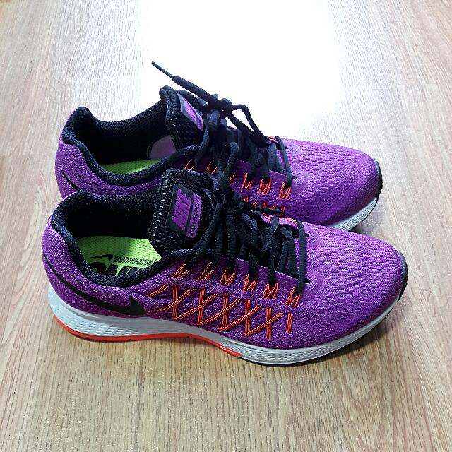 Authentic Nike Purple Running Air Zoom Pegasus Sports Shoes 32