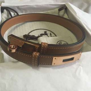 Buy Online Hermes-KELLY 18 BELT GHW EPSOM-Z GOLD with Attractive Design in  Singapore