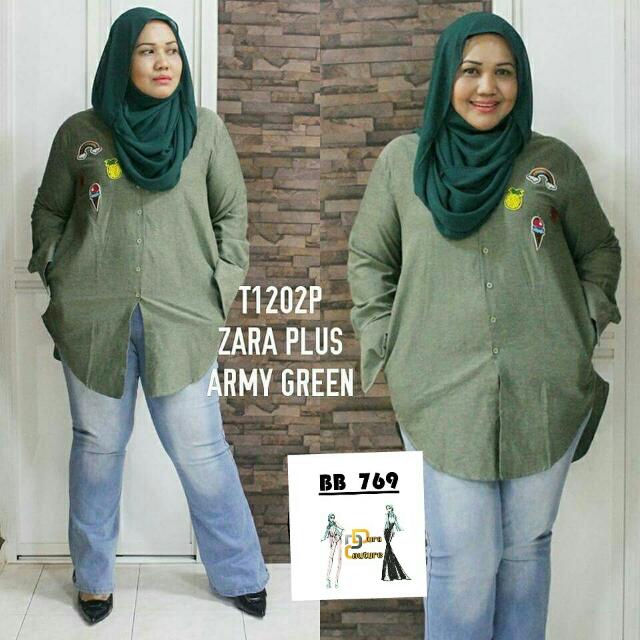 Army Patch Plus Size Top (Category: Other Tops) located in Singapore. Submitted by mamaw3 (Listing ID 85689995, Image 3). Description: .