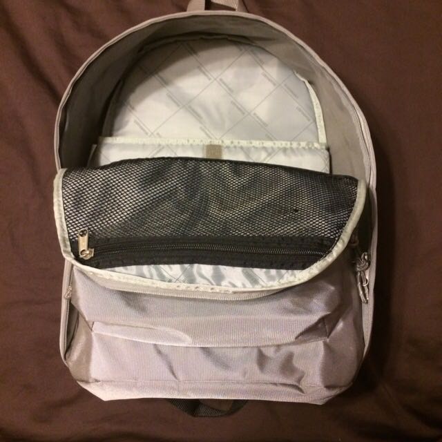 converse silver backpack