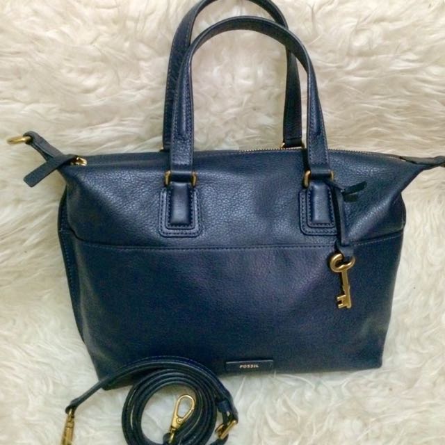 Fossil Julia Satchel Midnight Navy