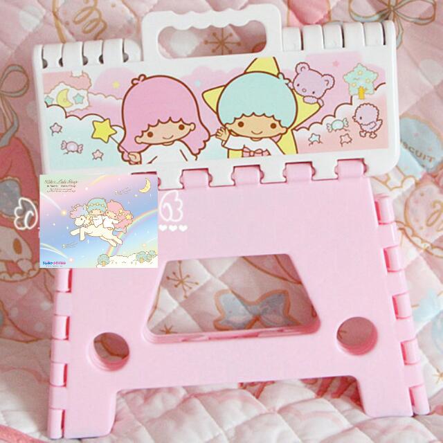 hello kitty folding foldable chair stool kids children little twin ...