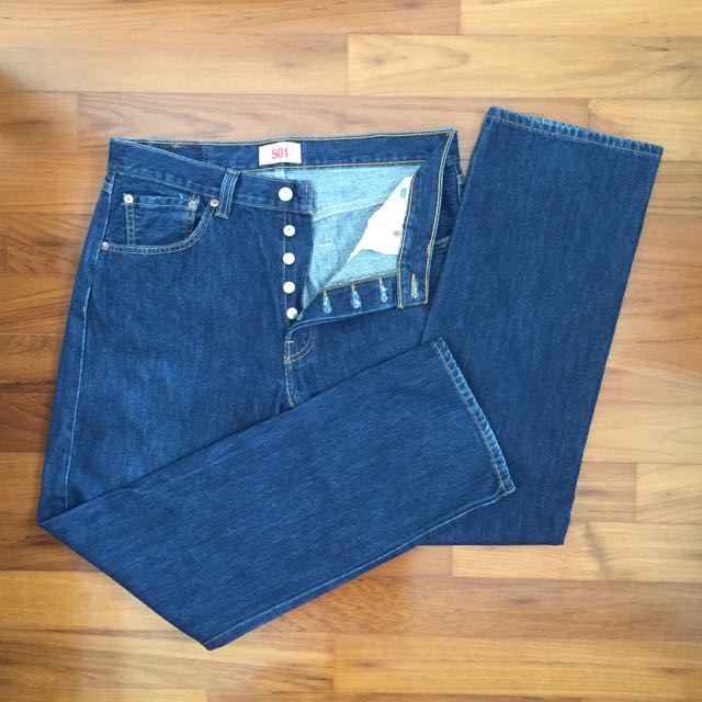 levis 501 mens dark blue
