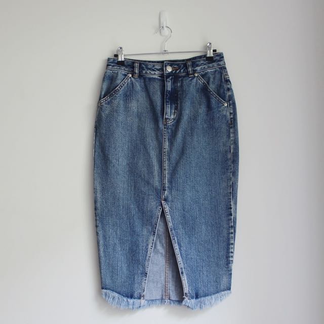 sportsgirl frayed denim skirt 1484724622 48fd52dc