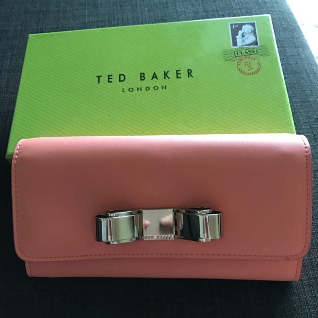 Ted Baker Pink Wallet - ORIGINAL!, Women's Fashion, Bags & Wallets ...