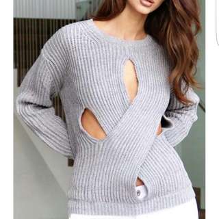 BN Gray Knit Top