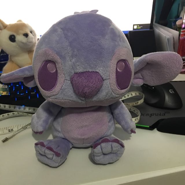 purple stitch plush