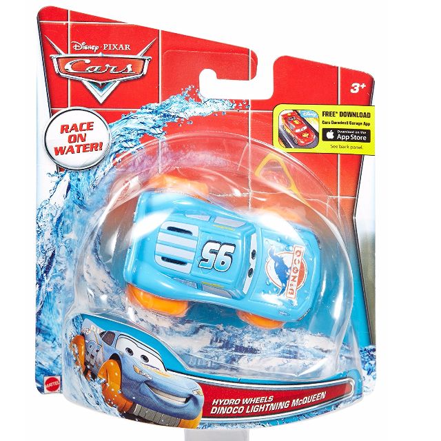BNIB Disney/Pixar Cars, Hydro Wheels, Dinoco Lightning McQueen Bath
