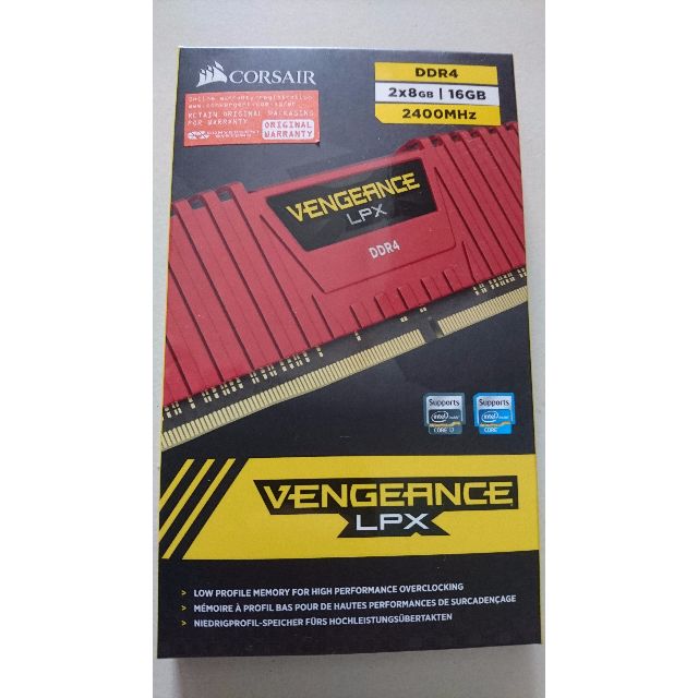 Corsair Vengeance LPX 16GB 2x8GB DDR4 DRAM 2400MHz C14 Memory Kit Red CMK16GX4M2A2400C14R Computers Tech Parts Accessories Networking on Carousell
