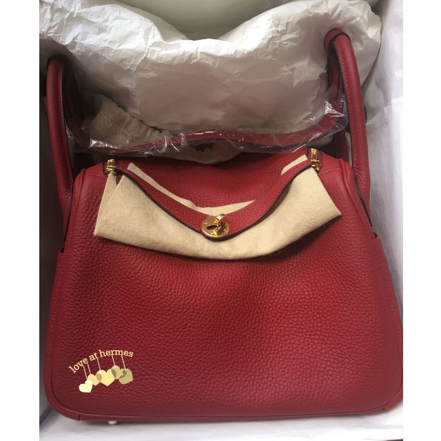 Hermes mini lindy etain ghw, Luxury, Bags & Wallets on Carousell