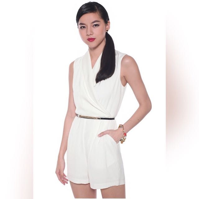 tuxedo romper womens