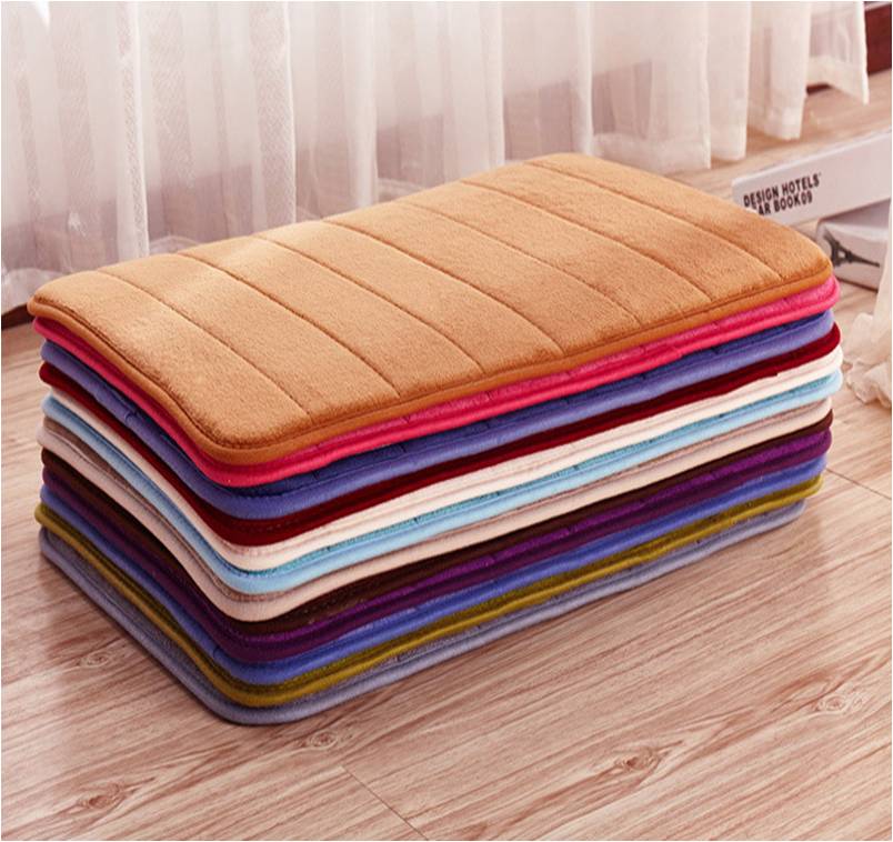 Nonslip Bath Door Mat Bathmat / Bedroom Memory Foam Doormat / Runner