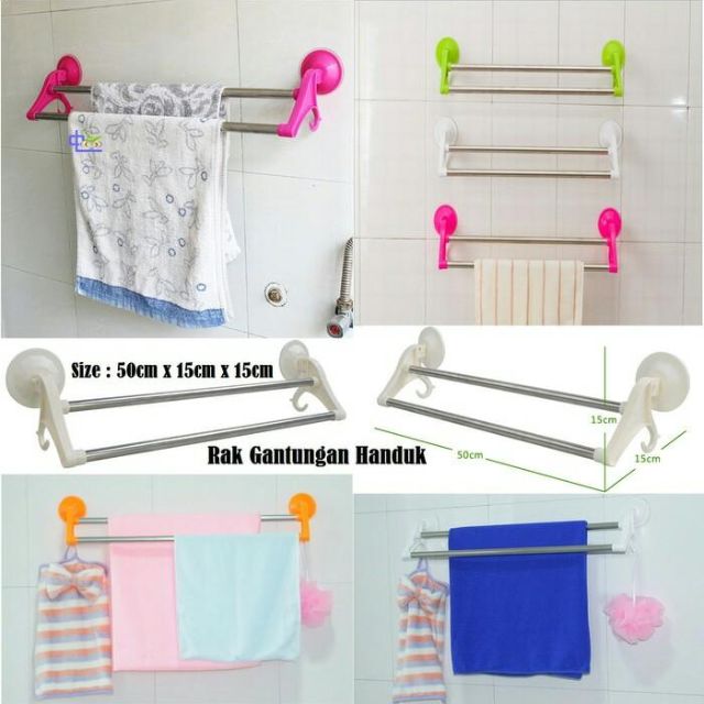 Rak Gantung Handuk Tempel Perabotan Rumah Di Carousell