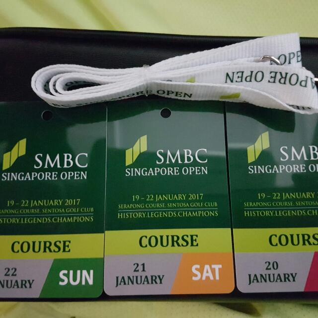 SMBC Singapore Singapore Open Golf Tickets Pass, Tickets & Vouchers