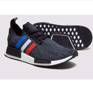 INSTOCK UK 7.5 Nmd R1 PrimKnit Tricolour Black