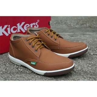 Sepatu  Kickers Casual Fourhole Tan
