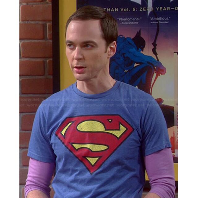 Sheldon superman t best sale shirt