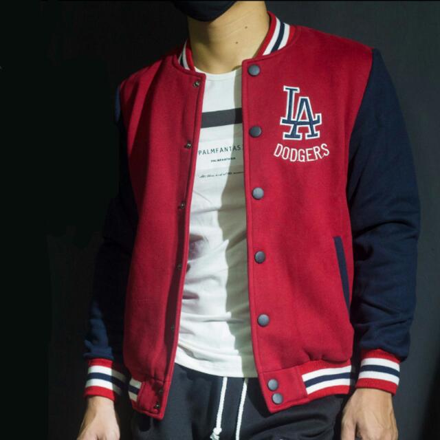 Red jacket baseball shop