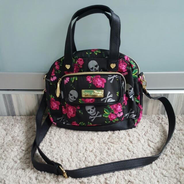 Betsey Johnson Gothic Skull Bag Women s Fashion Bags Wallets