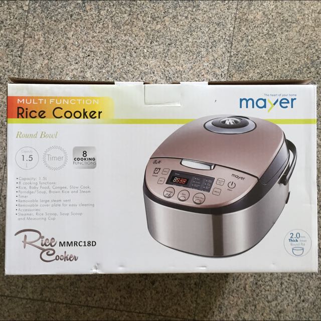 BRAND NEW Mayer Rice Cooker (1.5 Liters), TV & Home Appliances, Kitchen