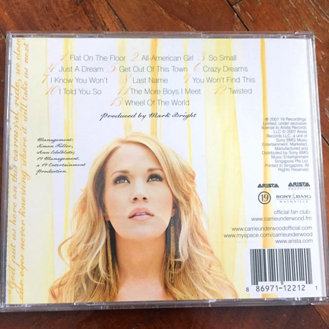 Carrie Underwood Carnival Ride Album Music Media Cds Dvds
