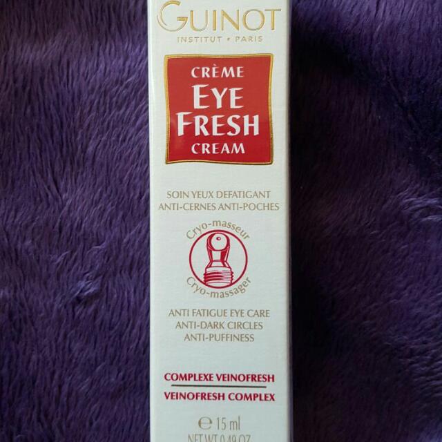Guinot Eye Fresh Cream 清新亮眼霜 提亮舒緩 減退眼腫 黑眼圈 亮澤 原價 550, 美容＆化妝品, 健康及美容 皮膚護理, 面部 面部護理 Carousell