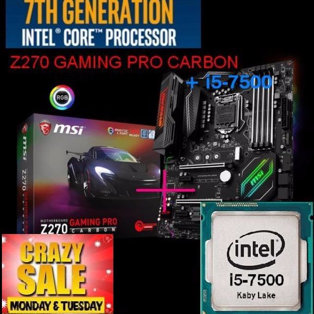 Msi Z270 Gaming Pro Carbon I5 7500 3 Years Local Warranty Rogue One Rebels Crazy Super Sales Last Day 12 Feb Hurry Grab It Shop Open Till 23 59 Electronics Computer Parts Accessories On Carousell