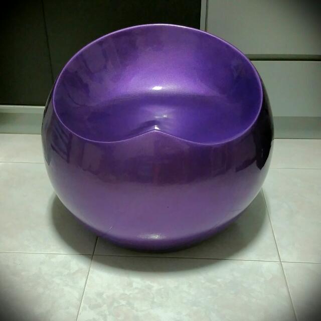 Designer Purple Round Bubble Chair Preloved Furniture On Carousell