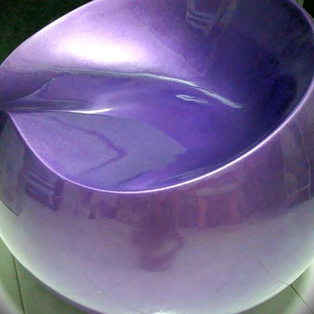 Designer Purple Round Bubble Chair Preloved Furniture On Carousell