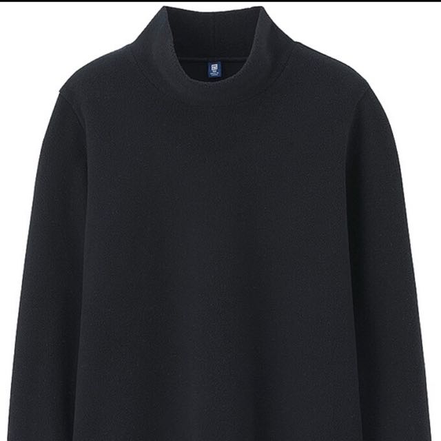 STRETCH FLEECE MOCK NECK LONG SLEEVE T-SHIRT