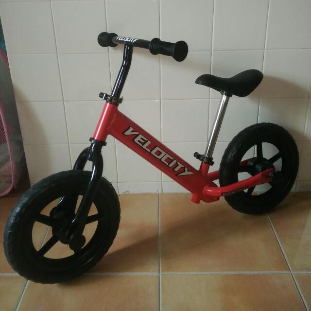 Velocity Balance Bike Red Sports Equipment Bicycles Parts Bicycles on Carousell