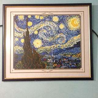 Starry Night Cross Stitch (Vincent Van Gogh)