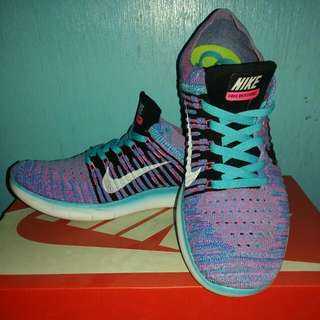 Nike 女 WMNS NIKE FREE RN FLYKNIT 編織 慢跑鞋 紫藍 831070401