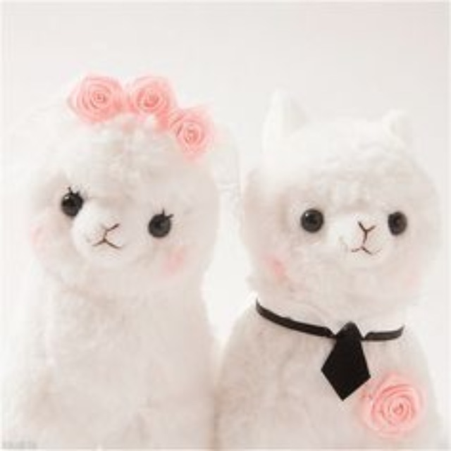 wedding alpaca plush