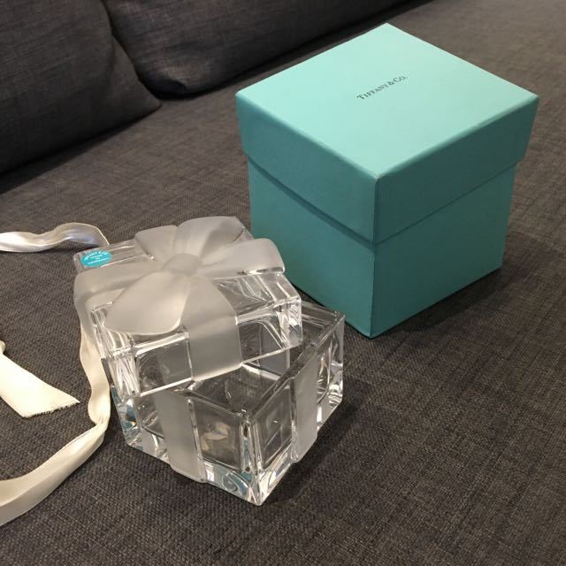 Tiffany crystal clearance jewelry box