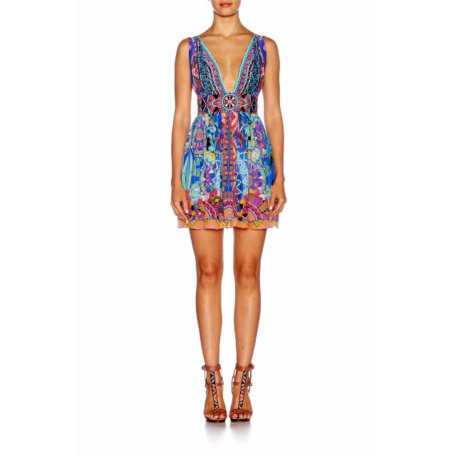 Camilla Alice In Essaouria V Neck Mini Dress Size 12 Women S Fashion Clothes On Carousell