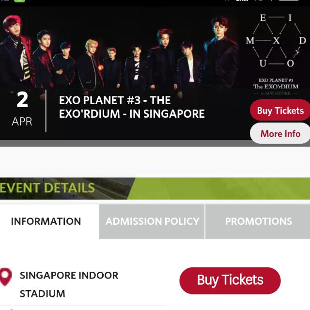 EXO CONCERT TICKET, Hobbies & Toys, Memorabilia & Collectibles, KWave