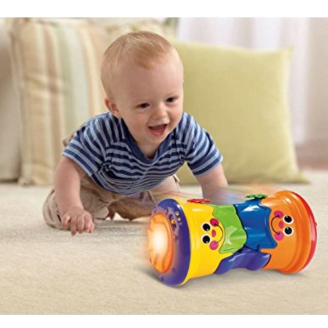 fisher price crawl along drum roll